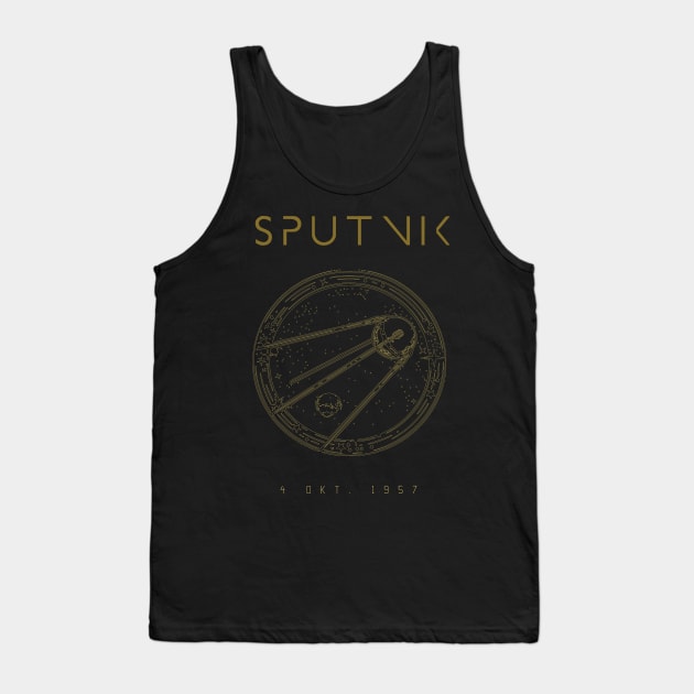 Sputnik 1 CCCP Soviet Union Satellite Tank Top by UniversalPioneer